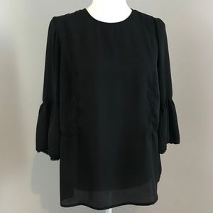 ✂️CLEARANCE Black Lace Mix Blouse